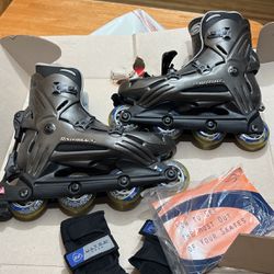 Rollerblades With Wrist Guards
