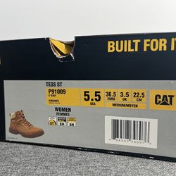 Women CAT Steel Toe Work Boot