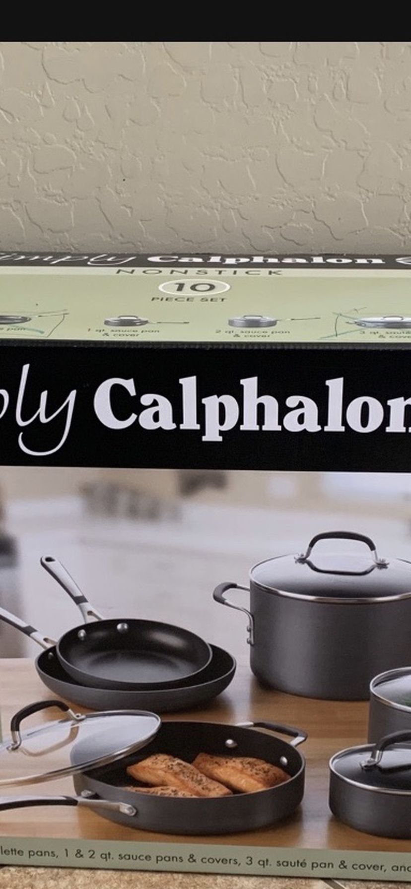 Simply Calphalon Hard-Anodized Nonstick 10-Piece Cookware Set