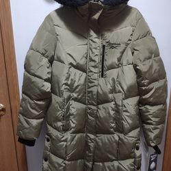 Reebok Women's Winter Jacket - Long Length Puffer Parka