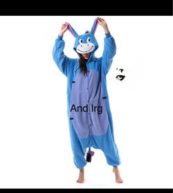 Adult Eeyore Winnie the Pooh Large Onesie Costume