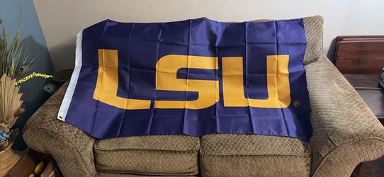 LARGE 3x5 LSU TIGERS FLAG