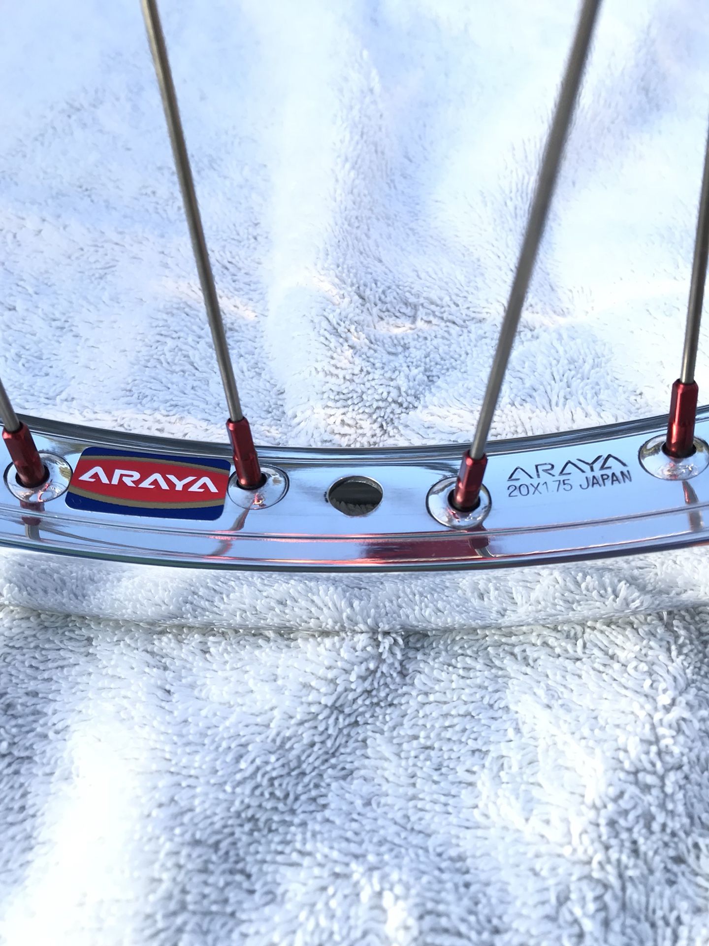 20x1.75 New Araya 7x show BMX Rims.