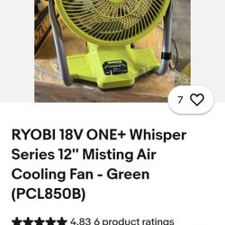 RYOBI WHISPER SERIES 18VOLT FAN