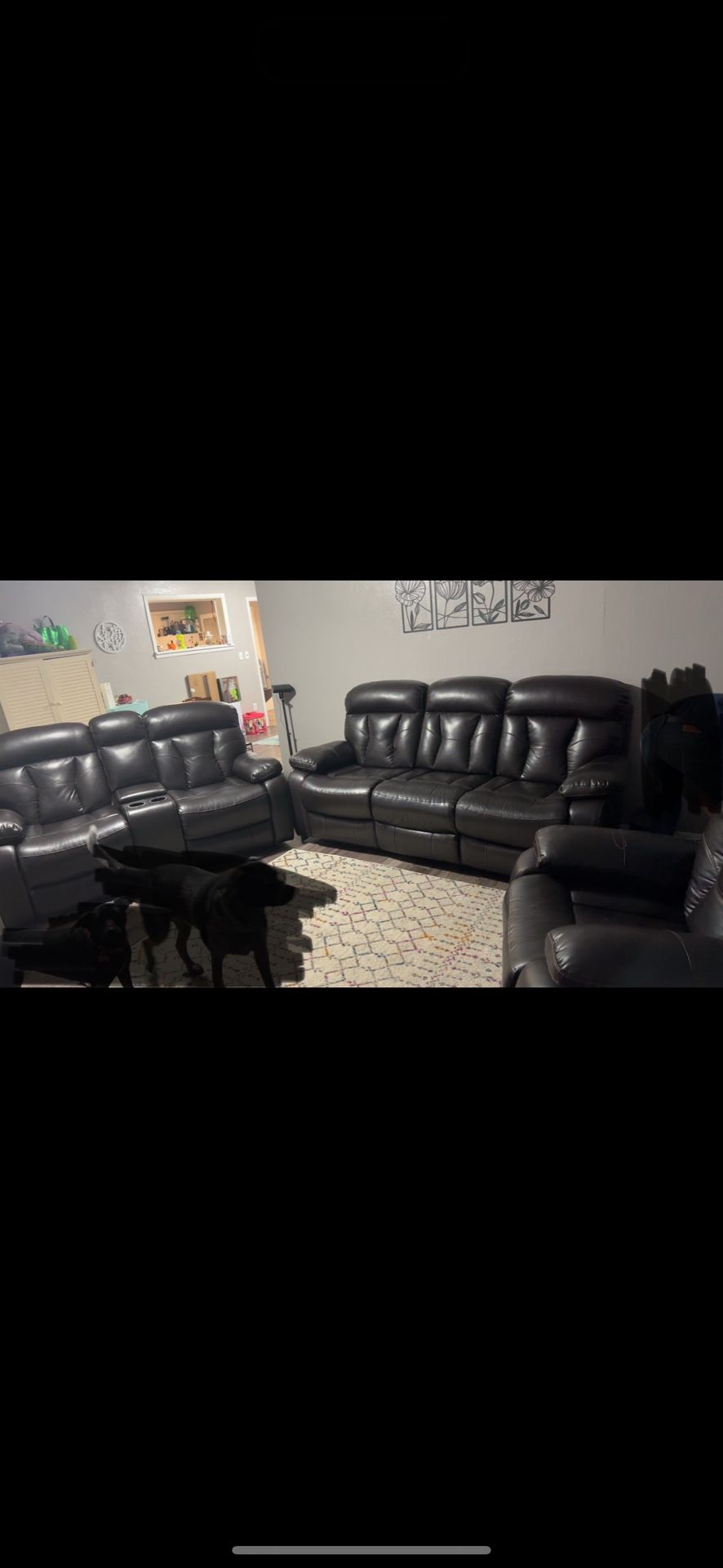 Reclining Couch, Loveseat, And Recliner 