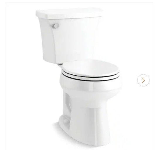KOHLER
Highline Arc 10 in. Rough In 2-Piece 1.28 GFP Single Flush Round Chair Height Toilet in White with Soft Close Seat