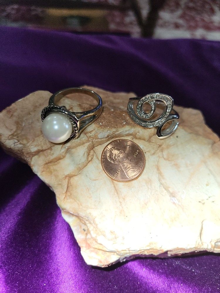 Silver Plated Cocktail Rings