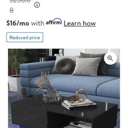 Black High Gloss Coffee Table