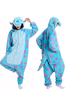 Adult Animal Onesie Pajamas Monster Inc costume