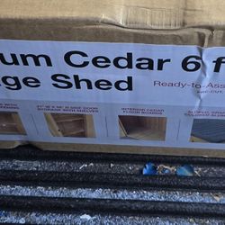 6ft  BY 3FT CEDER SHED