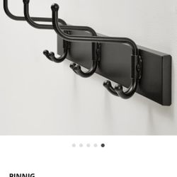 New! IKEA Pinnig 31” L Metal Wall Rack  