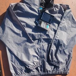 Charcoal Grey WINDBREAKER ZIPPER JACKET 
