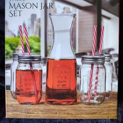 Five piece mason jar set