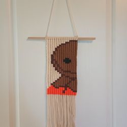 Sam From Trick R Treat Block Macrame Wall Hanging