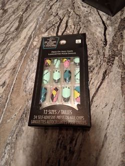 Nightmare before christmas Sally press on nails