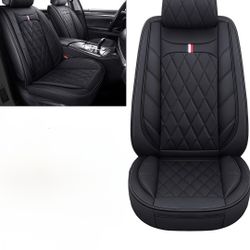 Aierxuan Front Captain Seat Covers Waterproof Leather Universal Compatible Most Car, Sedan Suv, Pick-up Truck 