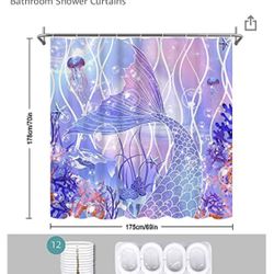 Shower Curtain With  Rod