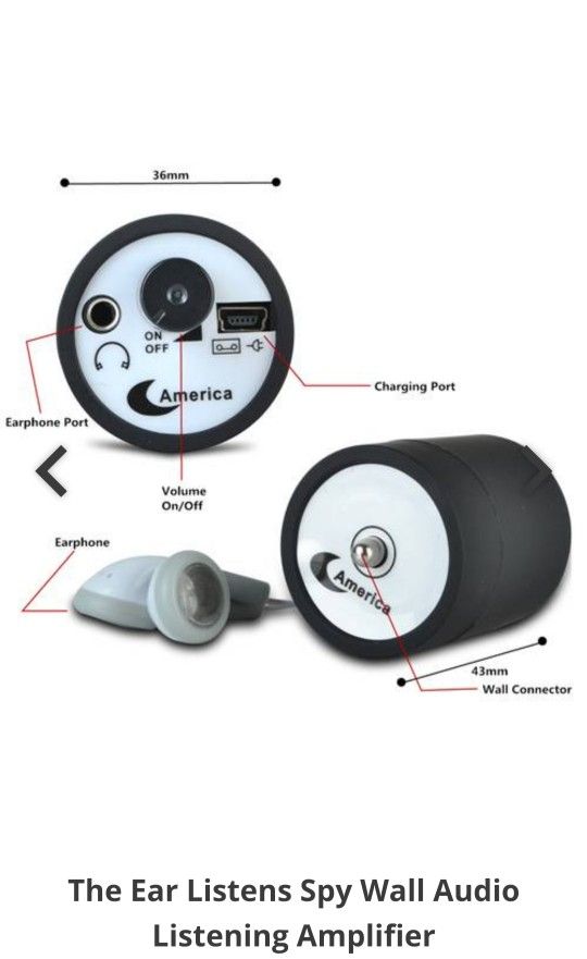 The Ear Listens Spy Wall Audio Listening Amplifier
*** Good Deal ***
