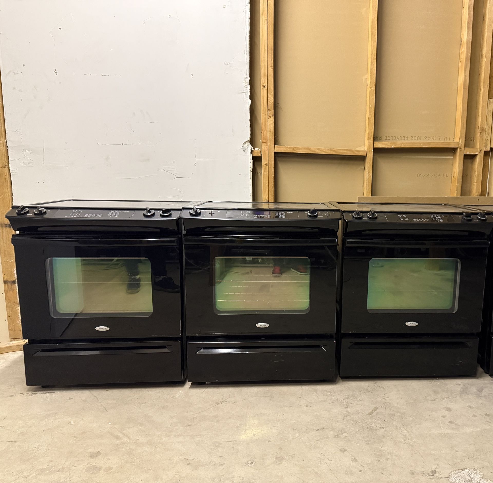 WHIRLPOOL ELECTRIC SLIDE IN STOVE $150 EACH