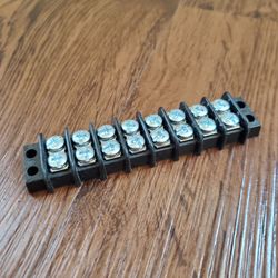 9 PCS Connector Double Row Barrier Strip 8 Circuit 0.375