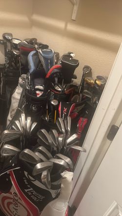 Bunch of used golf clubs (great for a re seller need them all gone.)
