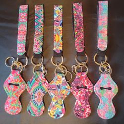 ChapStick Holder Keychains lot of 5 
