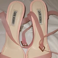 Cape Robbin Size 9 Pink Transparent Heels 
