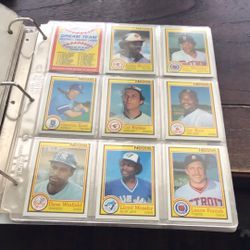 1984 Nestle Baseball Complete Set Of (22) In Plastic Pages