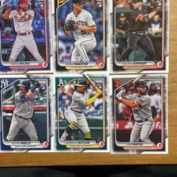 2024 BOWMAN LOT OF 12 ROOKIE CARDS 
