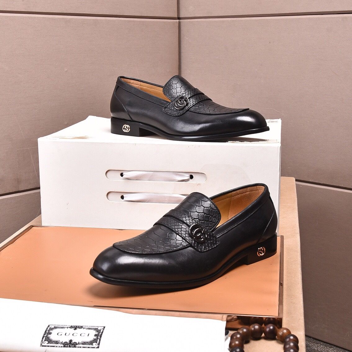 GG Men’s Leather Shoes With Box 2026 New