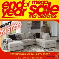 Nice Sectional With Huge Chaise ( Ask For Jose)