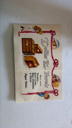 Dollies on Their Travels Vintage Paper Dolls Book