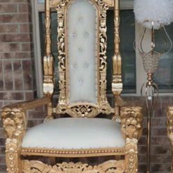 Extra Large - Leather - King Throne Chair