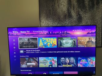 TCL 43 inch 4k UHD smart Roku tv