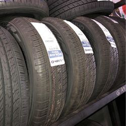 185/65/15 Kumho 4 New Tires Installed And Balanced 