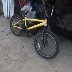 Yellow Bmx Bike 