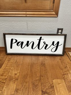 Extra Large Wooden Pantry Sign