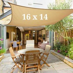 NEW Patio Awning Sunshade Canopy Top Sail 16x14 Feet