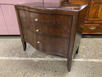 Dark Cherry Finish 2-Drawer Besdside Chest