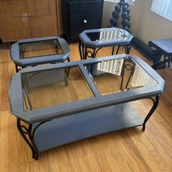 Grey Coffee Table Set