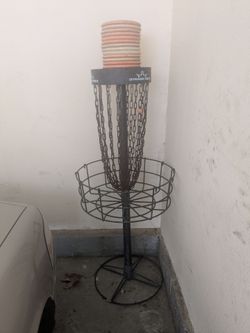 Dynamic Discs Marksman Practice Basket + 13 Aviar putters Disc Golf Practice Set