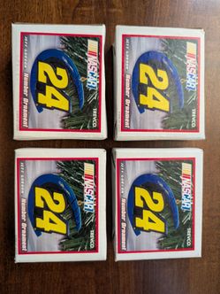 New NASCAR Jeff Gordon #24 Christmas Ornaments
