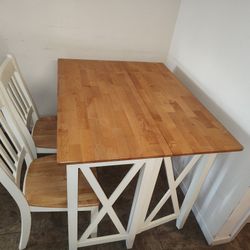 Country Breakfast Nook With Two Chairs