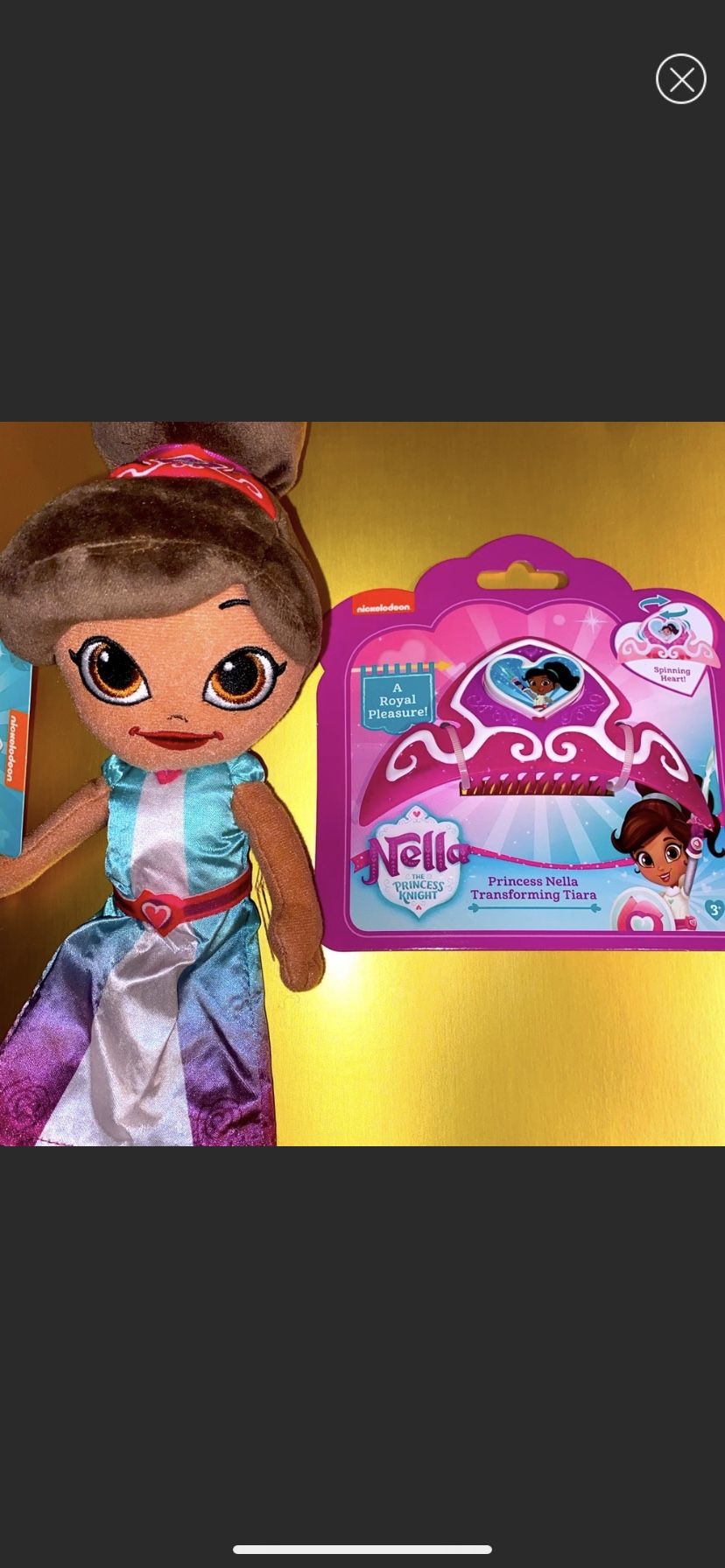 Princess NELLA Tiara And Plush