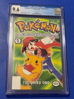 Pokemon: The Electric Tale of Pikachu #1 CGC 9.6 1ST APPEARANCE  Viz Comics 1999