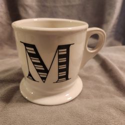 Anthropologie monogram initial M mug