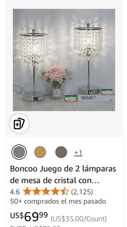 Juego De Lámparas En Su Caja Nuevo $30