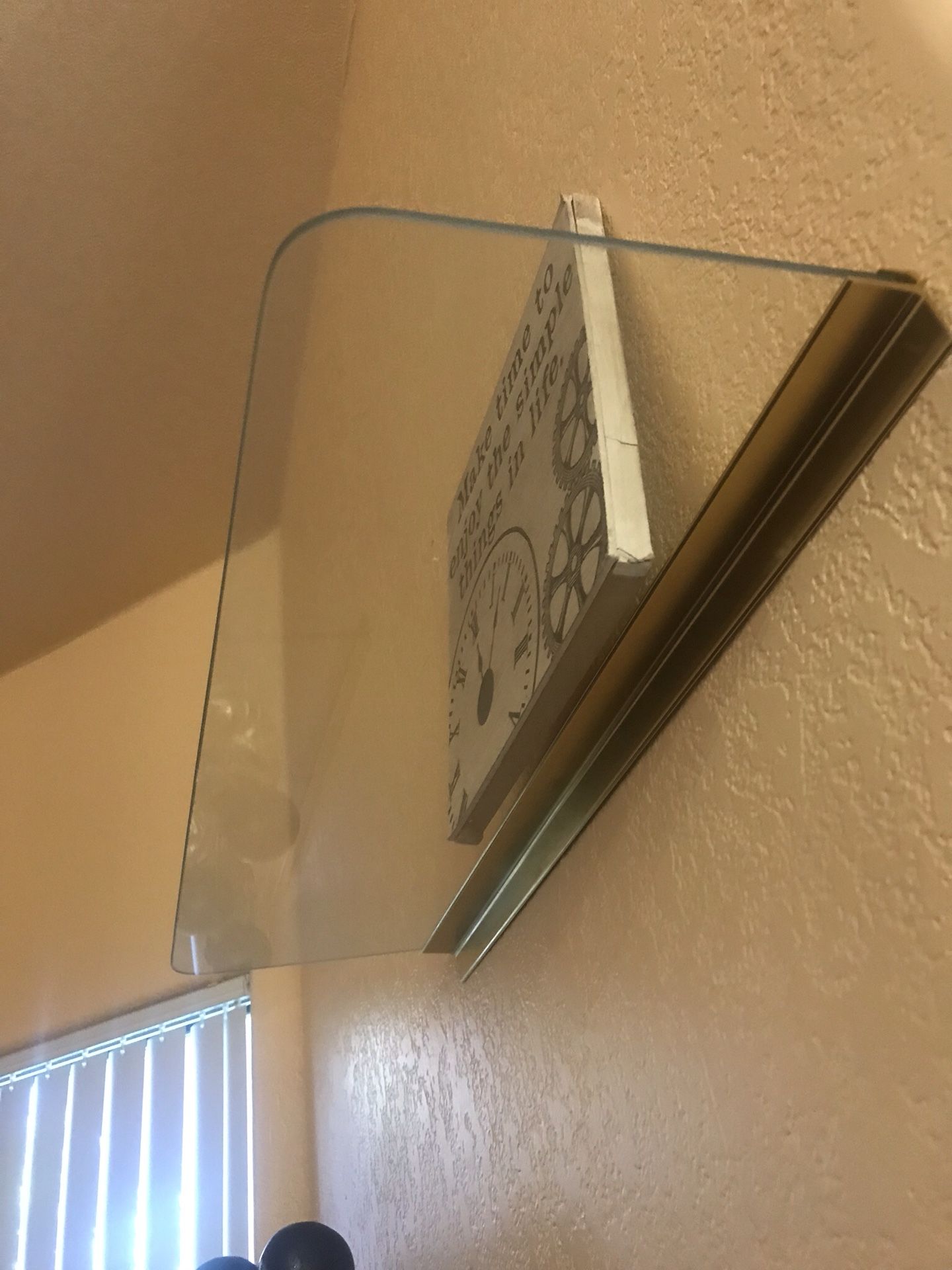 Floating Glass shelves