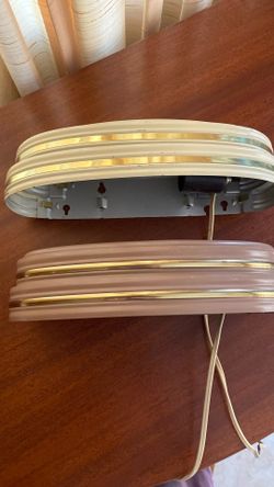 Art Deco Wall Light Sconces (2) Over Bed Reading Lights