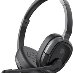 new Bluetooth 5.3 Headset for Work, Bluetooth Headphones with Mic Mute & AI Noise Cancelling, 65Hrs Working Time, Wireless Headphones with Mic for Cal